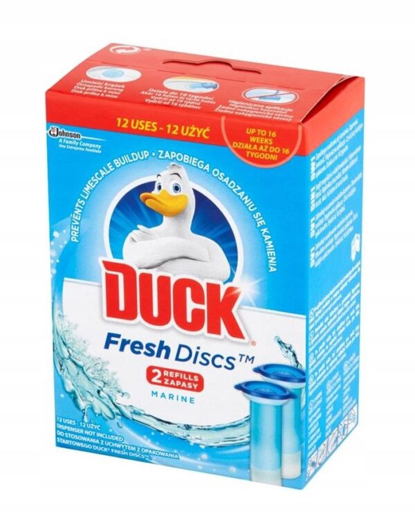 Duck Fresh Discs Żelowy krążek WC marine zapas 12x