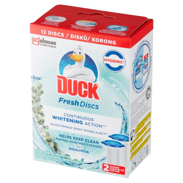 Duck Fresh Discs żelowe krążki zapas Eukaliptus Whitening - obrazek 5