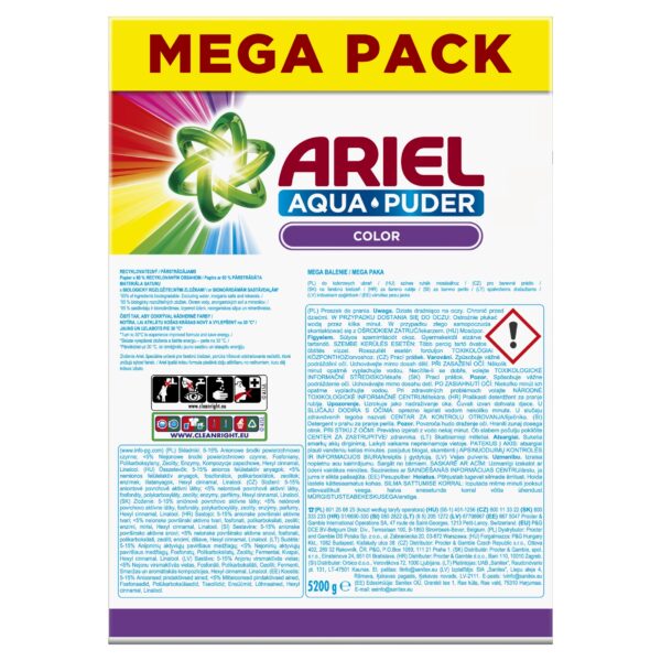 Ariel Color Mega Pack 80p 5,2kg proszek do kolorów - obrazek 6