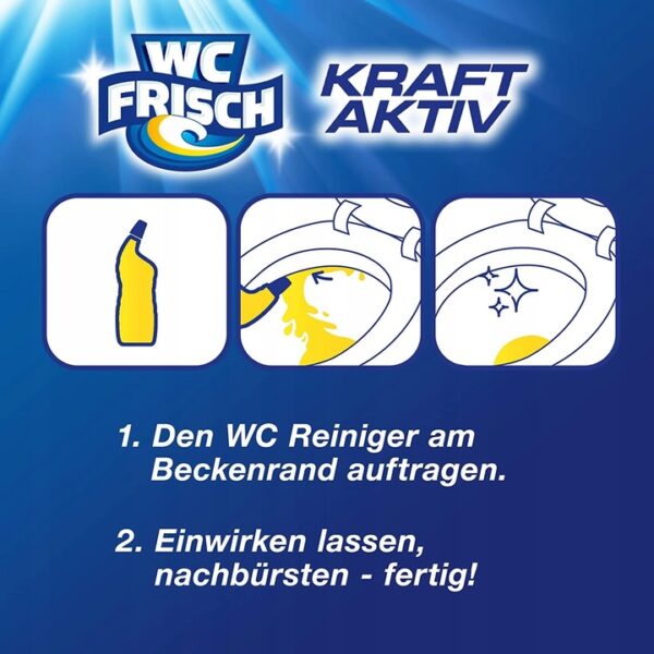 WC FRISCH Kraft Aktiv żel do wc OCEAN 750 ML - obrazek 4