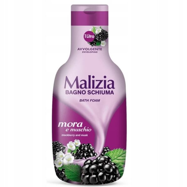 Malizia Bath Foam płyn do kąpieli Jeżyna i Piżmo 1000ml - obrazek 2