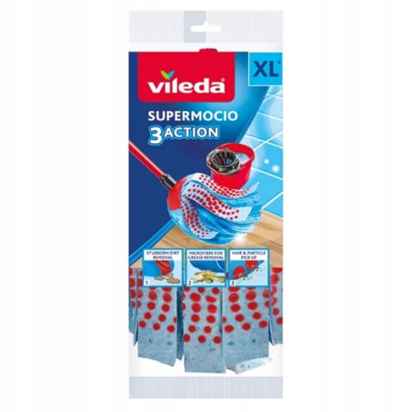 VILEDA SUPERMOCIO 3ACTION WKŁAD DO MOPA VELUR XL