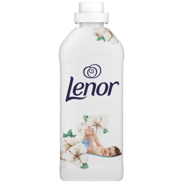 Lenor Płyn do płukania tkanin Sensitive Cotton Fresh 32 prań, 810ml - obrazek 2