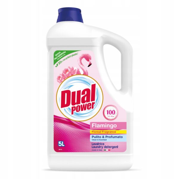 Dual Power Żel do prania uniwersalny Flamingo 5l