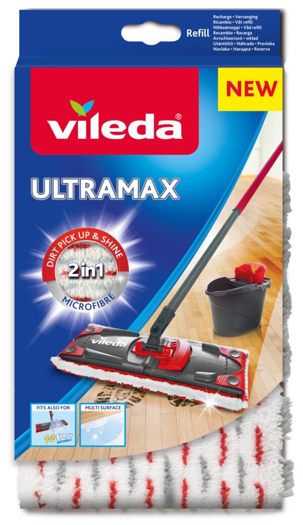 Vileda Wkład do mopa płaski UltraMax 2 IN 1 - obrazek 2