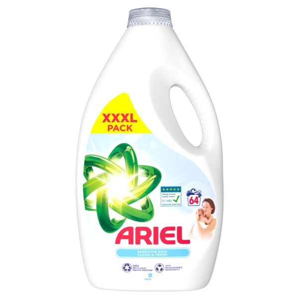 ARIEL Płyn do prania SENSITIVE SKIN CLEAN & FRESH 3,2 L