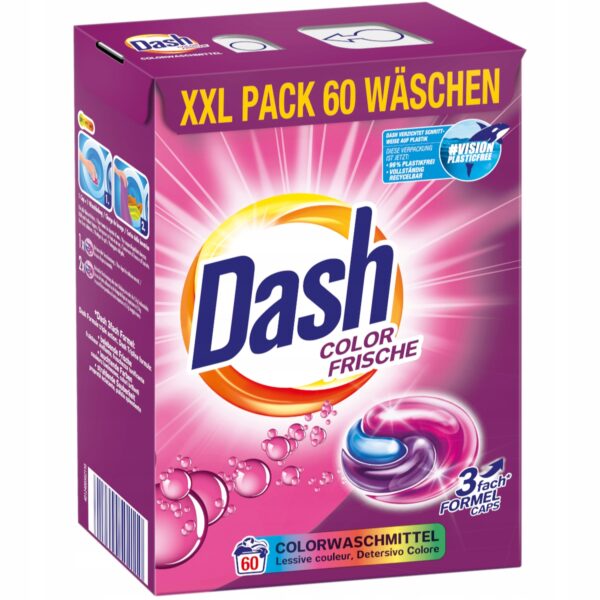 DASH Kapsułki do prania COLOR FRISCHE 60 szt