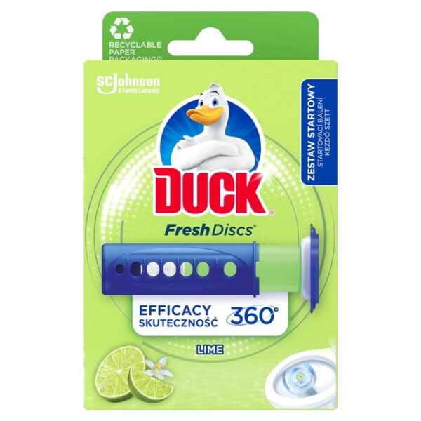 Duck Fresh Discs Żelowy krążek do WC Lime 6 szt. - obrazek 2