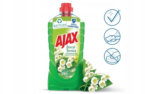 AJAX Płyn do podłóg SPRING FLOWERS KONWALIA 1L - obrazek 3