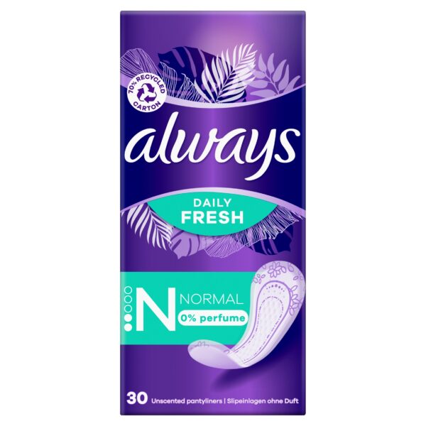 Always Daily Fresh Normal 0% substancji zapachowych 30szt