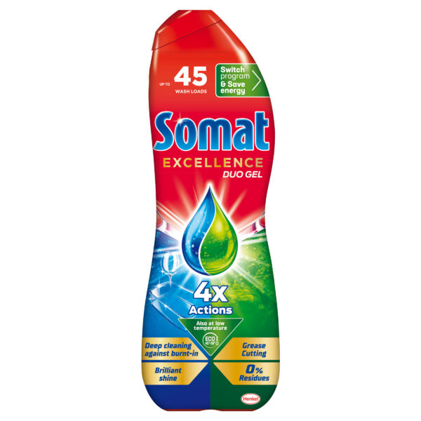 SOMAT Żel ZMYWARKA 810ml 4x Action Grease 0%