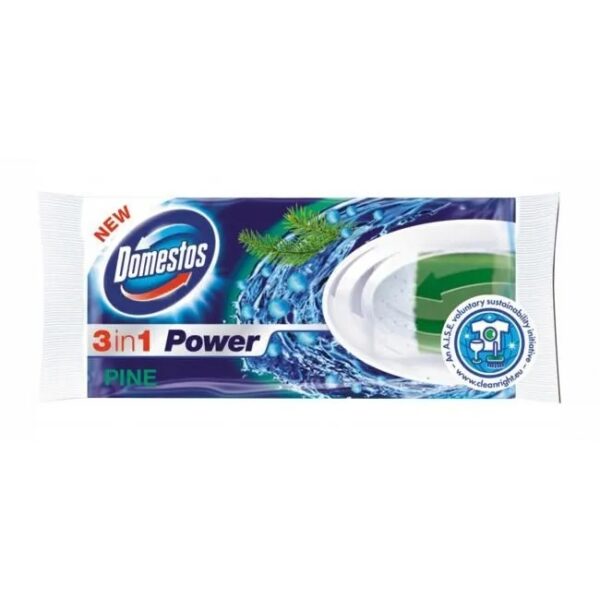 DOMESTOS Kostka do WC 3w1 Power Pine wkład 40 g - obrazek 3