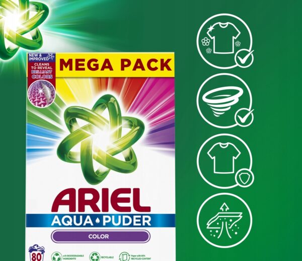 Ariel Color Mega Pack 80p 5,2kg proszek do kolorów - obrazek 4