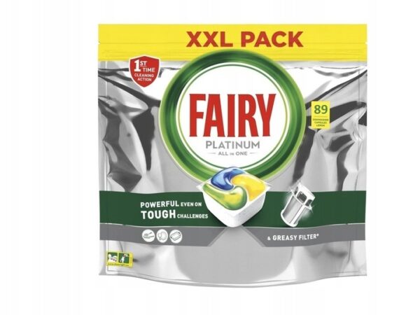 Fairy Platinum Lemon 89szt kapsułki do zmywarki UK