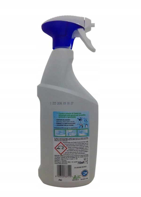 VIAKAL Spray do łazienki kabin Igienizzante 750ml - obrazek 7