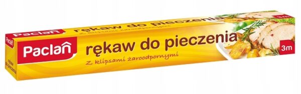 Rękaw do pieczenia Paclan przezroczysty 3m klips