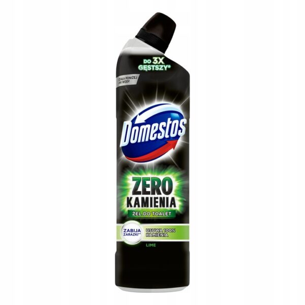 Domestos Żel do WC Zero kamienia czarny lime