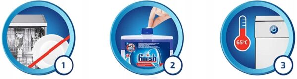 Finish Lemon Płyn do Czyszczenia Zmywarki Cytrynowy Czyścik Chemia 250ml DE - obrazek 2