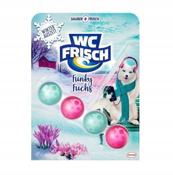 WC Frisch zawieszka czyszczenie WC Funky Fuchs 50g