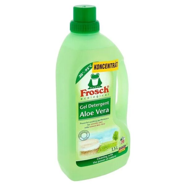 Frosch żel do prania Uniwersalny aloe vera sensitive 1,5L - obrazek 3